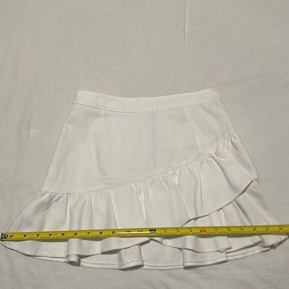 NWOT Emory Park White Ruffle Skirt Size S - Picture 10 of 13